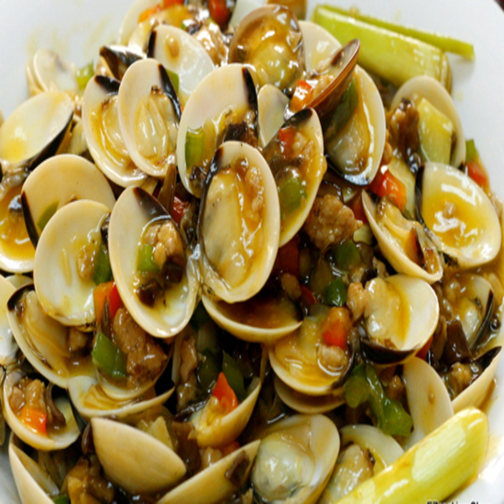 Nghêu Xào Satế